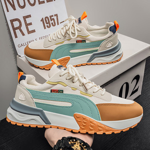 Zapatos Casuales de Alta Calidad con Diseño Moderno y Versátil, Parte Superior de Cuero Genuino, Cierre con Cordones, Transpirables - Product Image 2