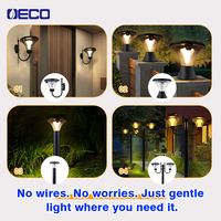 Lampe solaire à capteur de mouvement étanche pour portail de cour, colonne, villa, jardin, lampes à LED pour piliers de jardin, fabrication chinoise