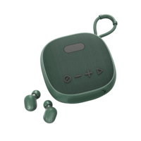 2 in 1 Ohrhörer TWS Bluetooth Lautsprecher Sport Ohrhörer BT Tragbarer Lautsprecher