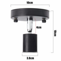Support de lampe en aluminium noir en gros avec roseau de plafond CE E27 pour éclairage