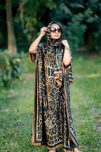 Fashion New African Dress Print Long Scarf African Dresses Styles Africa Dress Scarf Polyester Printed Long <strong>Kaftan</strong> <strong>Plus</strong> <strong>Size</strong> - Product Image 6