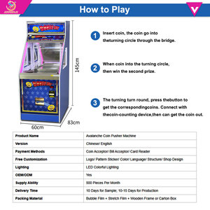 Macchina Spingi Monete JOY Funplay con Accettatore di Banconote, Gioco Arcade Divertente - Product Image 3