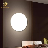 Lampes murales LED de style minimaliste, design rond et carré en plastique pour l'éclairage des couloirs, des allées et des cours