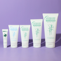 Tube en plastique PCR recyclable et écologique pour crème contour des yeux et soins de la peau, avec impression sérigraphique, vente en gros usine
