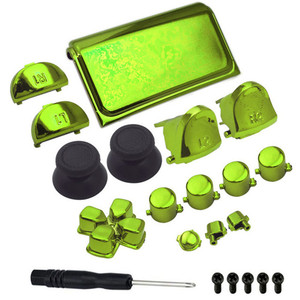 Syytech Chrome Màu L1 R1 R1 L2 R2 Hướng Key Abxy D-Pad Nút Cho PlayStation 4 <span class=keywords><strong>PS4</strong></span> Điều Khiển Đầy Đủ Thiết Lập Nút Thay Thế - Product Image 6