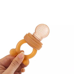 Alimentador de frutas para bebés sin BPA, alimentador de silicona para recién nacidos, cubierta dispensadora de alimentos para bebés, chupete de frutas - Product Image 3