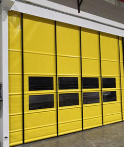 Porte industrielle élévatrice flexible Porte roulante automatique rapide en <span class=keywords><strong>PVC</strong></span> Portes empilables industrielles à grande vitesse pour entrepôt d'usine - Product Image 2