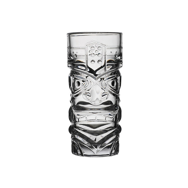 Factory Price Premium Exotic Zombie Faced South-Sea Themed Tiki Glass Cup Premium Face Totem Tiki Shot Glasses