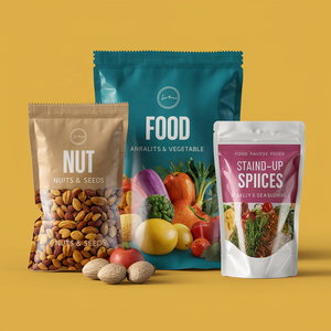 Tùy chỉnh Túi Ziplock mờ túi nhỏ có thể tái sử dụng khóa zip nhựa Ziplock đứng lên túi với cửa sổ rõ ràng - Product Image 1