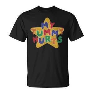 My Tummy Hurts <b>Meme</b> Kidcore Dreamcore Retro Y2k <b>T</b>-<b>Shirt</b> - Product Image 1