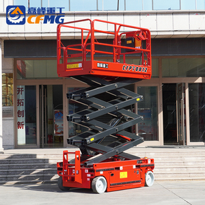 Plataforma Elevadora de Tijera Eléctrica Autopropulsada CFMG de 6m-14m, Plataforma de Trabajo Aérea Móvil Elevada (MEWP) - Product Image 4