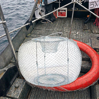 Panier de pêche pliable en métal grande capacité pour crabes et homards D65151 HASIDA Accessoires de pêche lac et rivière
