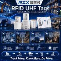 Étiquette RFID UHF 860-960 MHz passive imprimable, prête à être expédiée, taille 73x20mm, longue portée, autocollant RFID