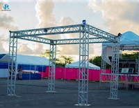 Kit de système de charpente modulaire carrée en alliage d'aluminium réglable, capacité de charge de 200 kg, certifié CE TUV, installation rapide, stand d'exposition