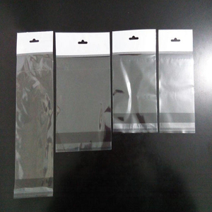 제조업체 도매 투명 OPP 헤더 파우치 투명 소매 포장 백 - Product Image 3