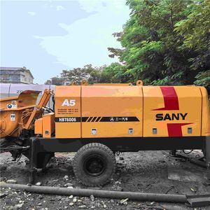 Pompe à béton SANY HBT6006A-5 reconditionnée avec vanne à opercule motorisée - Qualité garantie - Product Image 1