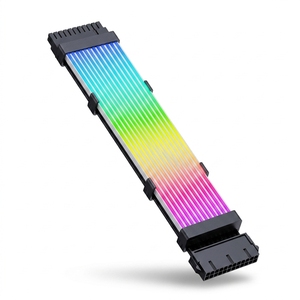 24Pin ARGB 5V 3pin <b>Cable</b> Ribbon Cord Gaming <b>PC</b> <b>Power</b> Connector ATX Motherboard <b>Power</b> Extension <b>Cable</b> for Desktop RGB Lighting - Product Image 5