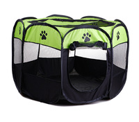 Tente pliable portable pour animaux de compagnie, salle d'accouchement, maison pour chien et chat amovible et lavable, motif floral, respirante, chaude et confortable