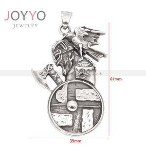 Kalung Raven pria liontin besi tahan karat Axe prajurit <span class=keywords><strong>Viking</strong></span> kustom profesional untuk perhiasan jimat <span class=keywords><strong>Viking</strong></span> - Product Image 6