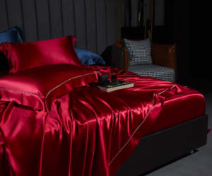 Tùy Chỉnh Lụa Sang Trọng Duvet Bộ Đồ Giường Set Comforter Bộ Đồ Giường Bộ Vua Kích Thước Bộ Ga Trải Giường Bộ 22Mm Lụa - Product Image 5