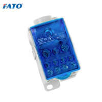 FATO FTUKK boîte de jonction unipolaire Rail Din barre omnibus 80/125/160/250/400/500A bornier de connecteur de Distribution de vis de puissance