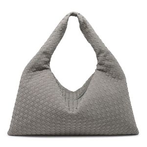 Shopping Bag Online Fashion Essential Handmade Tressé Soft Shapely and Big Woven PU Suede Sac à main Sacs pour femme - Product Image 3