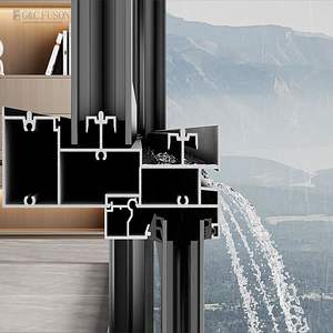 Fuson Large Safety Einweg gehärtete Doppels chicht glasierte isolierte Solarstrom Energie Glas Aluminium Schiebe wind dicht - Product Image 4