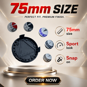 <span class=keywords><strong>Cache</strong></span>-<span class=keywords><strong>moyeu</strong></span> de roue noir 75 mm avec emblème bleu laurier, couvercle de remplacement d'origine pour <span class=keywords><strong>Mercedes</strong></span> Benz - Product Image 2
