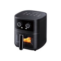 Friteuses 4.4L Appareils ménagers de cuisine Friteuses électriques mécaniques avec fenêtre visuelle