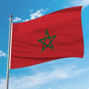 Drapeau du <span class=keywords><strong>Maroc</strong></span> 3x5 pieds, bannière de qualité résistante à la décoloration, couleurs vives, drapeau national pour intérieur et extérieur, vente en gros d'usine - Product Image 5