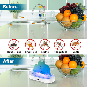 Trampa de pegamento UV para plagas voladoras, seguro y eficaz Plug in Bug Zapper para uso en interiores en salas de estar y oficinas - Product Image 5