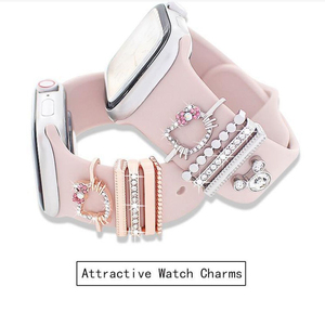 Clous décoratifs, breloques et anneaux en acier inoxydable HUANLONG, ornements pour bracelet de montre connectée - Product Image 2