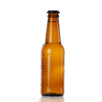 Bouteille en verre bleue transparente ambrée 33Cl 65Cl 100Cl avec logo personnalisé Vente en gros