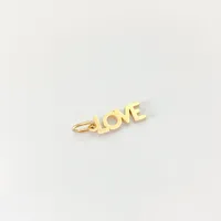 Pendentif lettre MAMA LOVE en acier inoxydable plaqué or EMANCO pour femme, breloques à boucle unique pour collier, bracelet, bijoux, cadeaux DIY