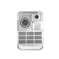 Unité de ventilation d'air frais murale 200m³/h avec filtre HEPA H13 et filtre à charbon actif primaire pour CVC résidentiel