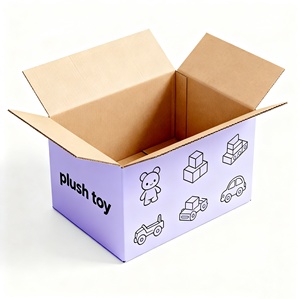 Boîte en <span class=keywords><strong>carton</strong></span> ondulé d'expédition à double paroi de <span class=keywords><strong>transport</strong></span> logistique de fret personnalisé de grande taille pour cadeau et <span class=keywords><strong>transport</strong></span> - Product Image 6