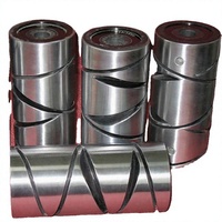 Accessoires pour machines à filer textile Bisland TEX : Tambour rainuré en alliage d'aluminium, Tambour à friction, Tambour de bobinage pour doublement de fil élasthanne