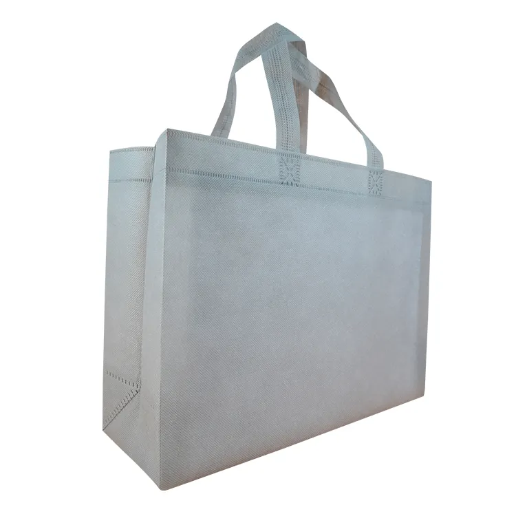 Huangzu sacola de compras personalizada, sacola reciclável, venda por atacado, tote, cor, não tecido, com logotipo