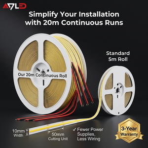 Constant Current COB LED Strip <b>Light</b> 24V 360LEDs/m Dotless 20 Meters Long Run Flexible LED <b>Light</b> Strip for Linear Decor - Product Image 3