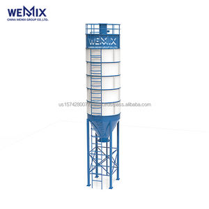 Silo de cemento tipo panel 200 T Silo de cemento de 200 toneladas Tanque de cemento ensamblado Silo de montaje rápido - Product Image 1