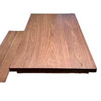 Ensemble table et chaises de salle à manger d'extérieur rectangulaire moderne et minimaliste en bois massif, style rondin, mobile pour petites maisons