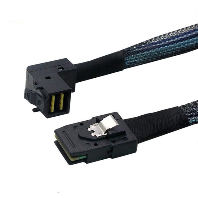 90 Degree SFF-8643 SFF-8087 Mini SAS HD Internal Server RAID Cable 12Gbps SAS SATA Hard Disk Backplane Connection SKS SKS-8087A