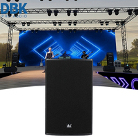 DBK Enceinte active pleine bande 2 voies de 12 pouces de haute qualité 800W de puissance crête Portable pour scène Réunion Club Entreprise Divertissement