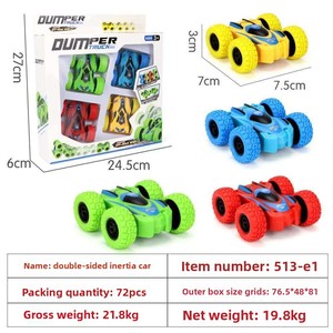Véhicule tout-terrain à inertie à quatre roues motrices en plastique, double face, simulation, <span class=keywords><strong>jouet</strong></span> anti-chute pour garçon, vente en gros - Product Image 5