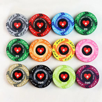 Jetons de poker de qualité supérieure Tina 39 mm en céramique de qualité casino, jetons personnalisés EPT WPT Texas Hold'em, jeu Ept, plaque et jetons, ensemble de poker