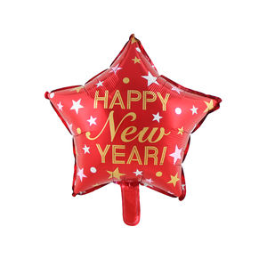 سعيد السنة الجديدة تصميم 18 بوصة الألومنيوم بالونات قابلة للنفخ السنة الجديدة ل حزب الديكور احباط البالونات - Product Image 6