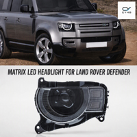 Pour Land Rover Defender 2020-2025 – Ensemble de phares à LED matriciels 12V 50W avec feux de jour DRL améliorés