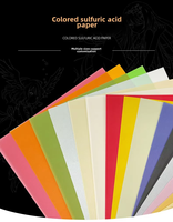 Papier spécial à l'acide sulfurique coloré - Écologique, recyclable, taille et couleur personnalisables, compatible avec l'impression offset pour le traçage artistique