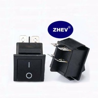 Kcd4 rocker interruptor, polo duplo, 4 pinos, dpst 20a, contatos de prata