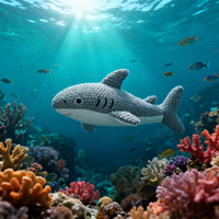 Peluche Animale Réaliste Personnalisée en Usine : Pieuvre, Requin, Baleine, Tortue – Super Douce, Rembourrée en Coton PP, Unisexe, ODM OEM
